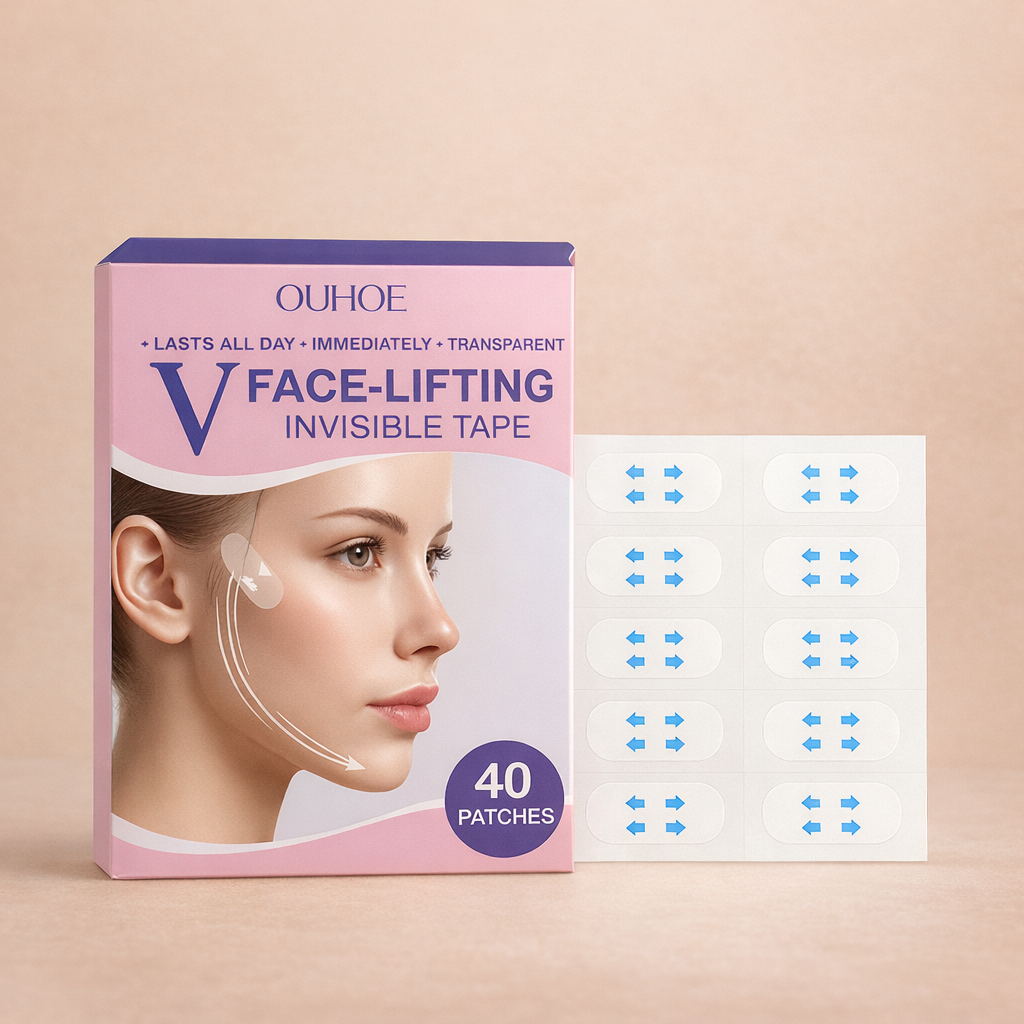 لصقات شد الوجه على شكل حرف V