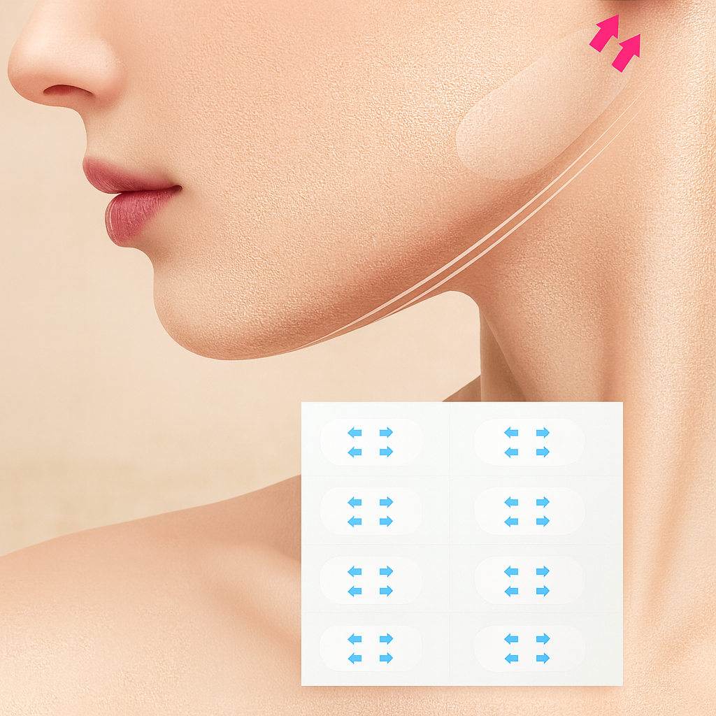 لصقات شد الوجه على شكل حرف V